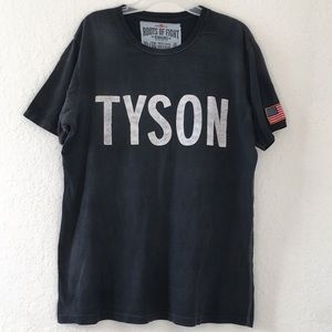 Men Vtg Mike Tyson ROOTS OF FIGHTS Shirt size XL